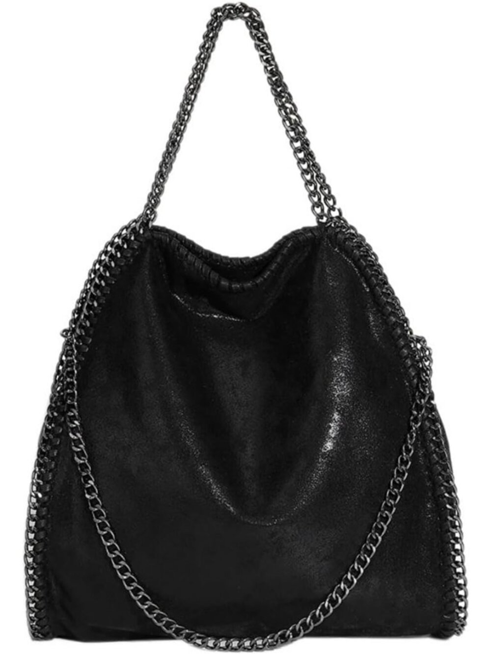 Ladies Handbag Women Faux Leather Crossbody Shoulder Bag Fashion Chain Bag Large